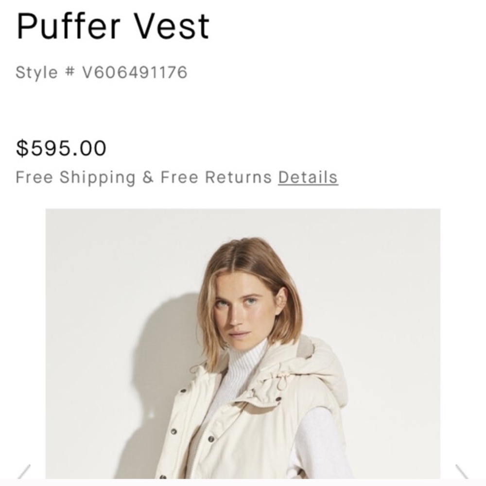 vince puffer vest